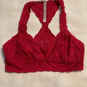 Free People Galloon racerback lace bralette Lg